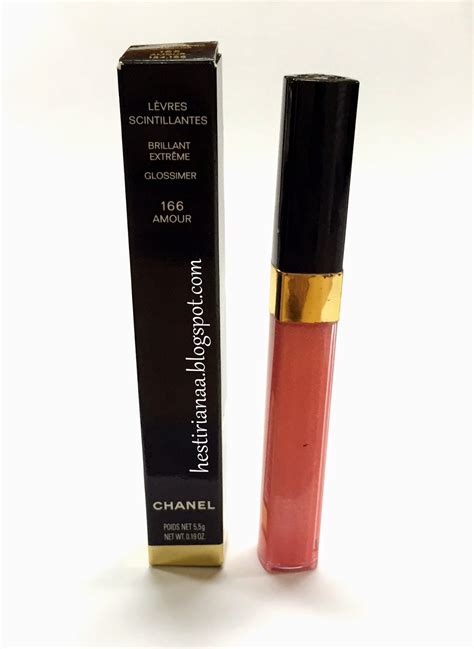 chanel levres scintillantes n 166 amour|Chanel Levres Scintillantes Glossimer • Lipgloss Review.